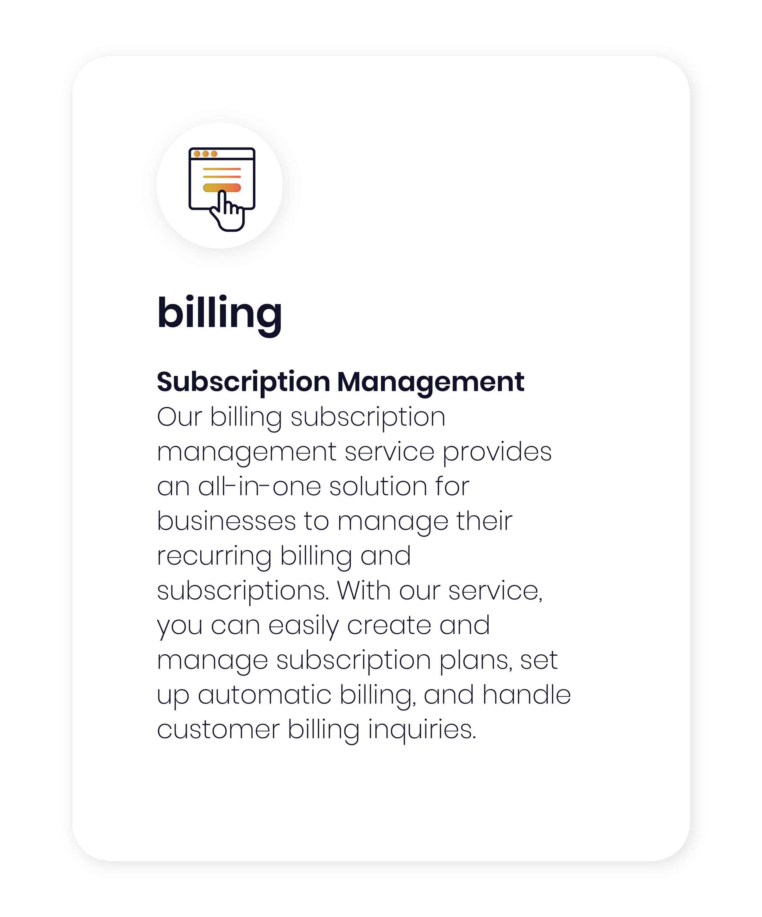 Billing