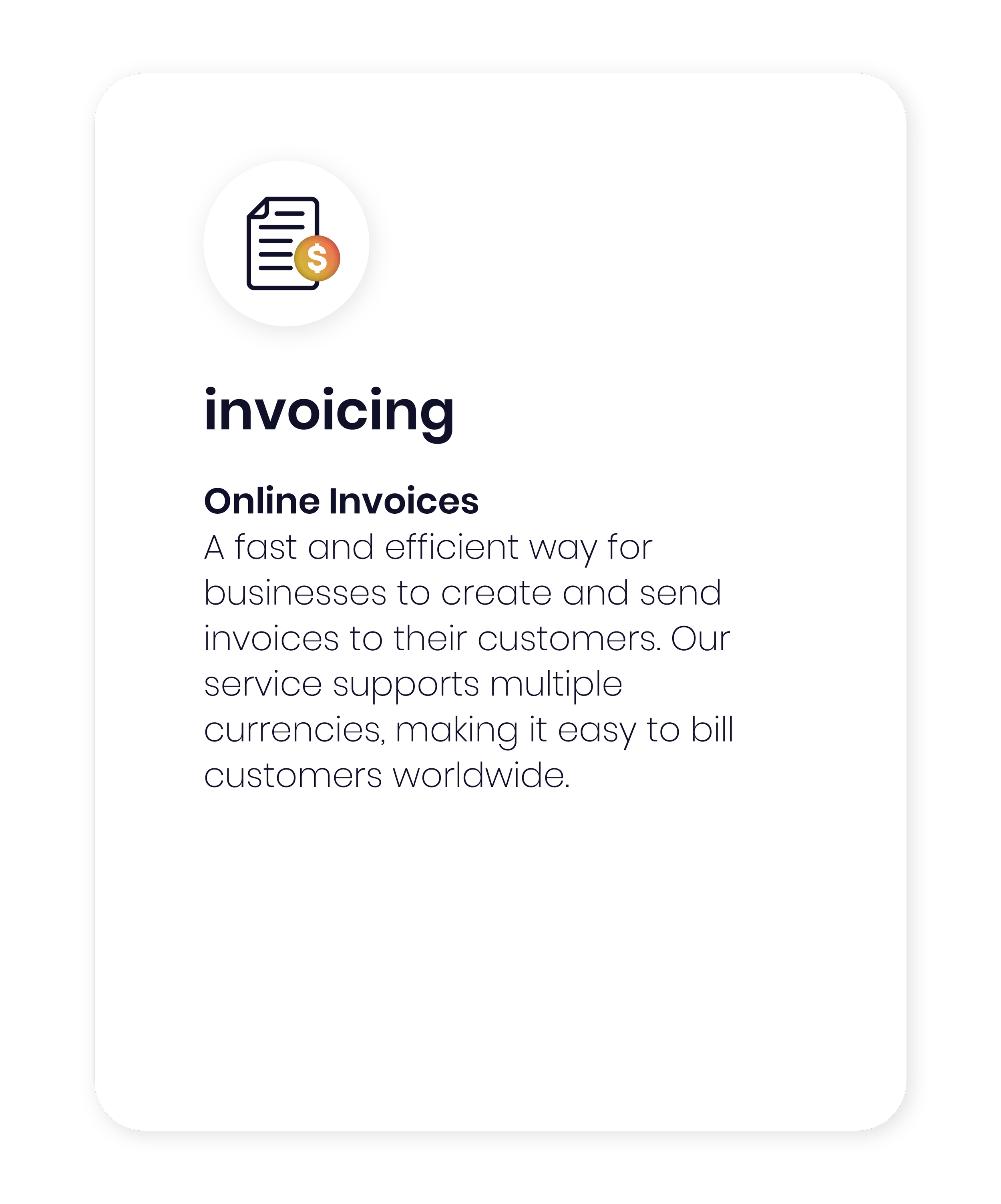 Invoicing