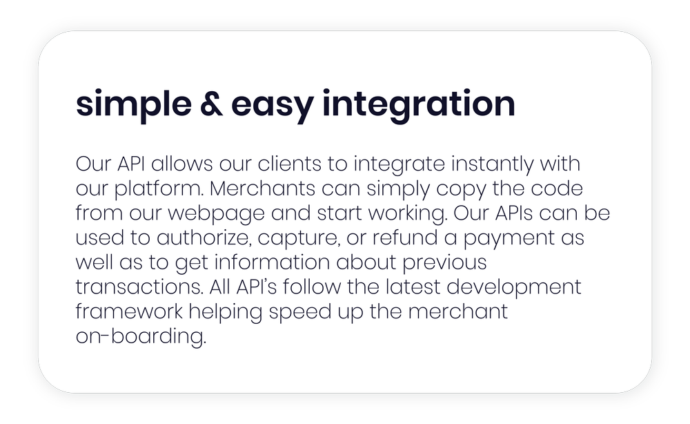 Sample And easy integration